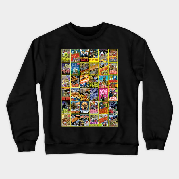 MST3K Box Art Collage Crewneck Sweatshirt by Starbase79